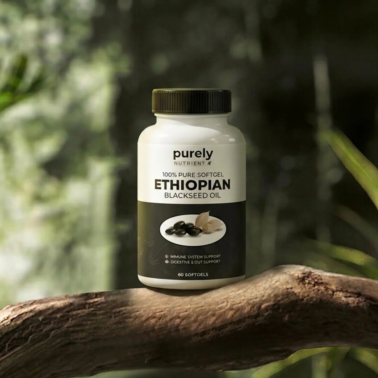 Purely Nutrient Ethiopian Black Seed Oil