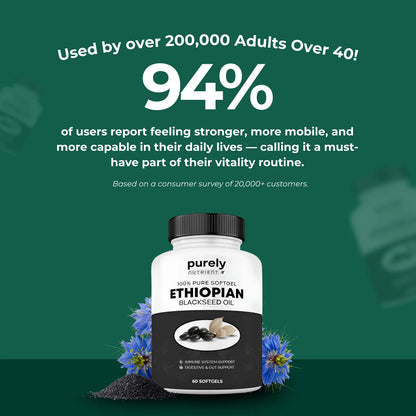 Purely Nutrient Ethiopian Black Seed Oil